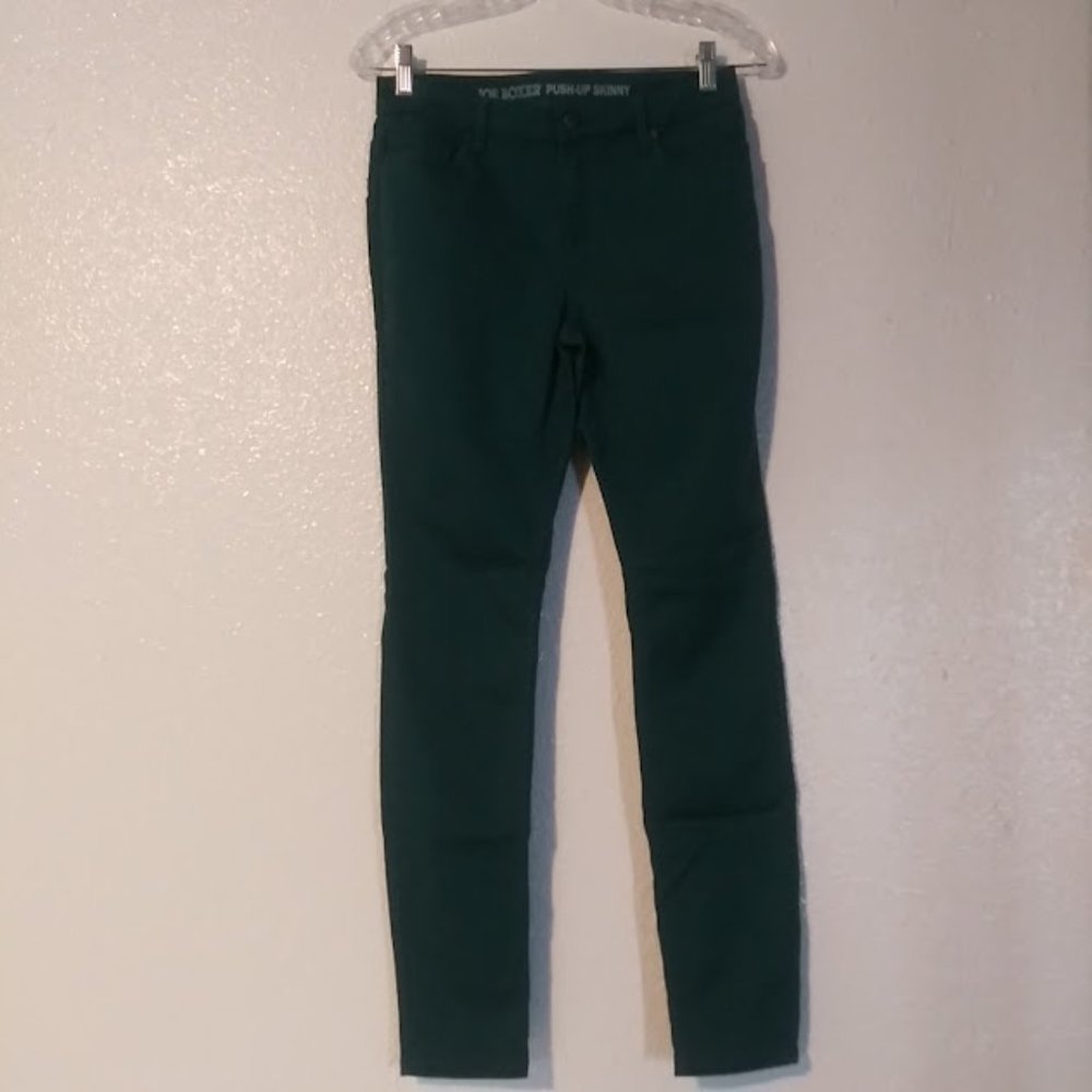 Joe Boxer women's size 7 teal green push-up pants